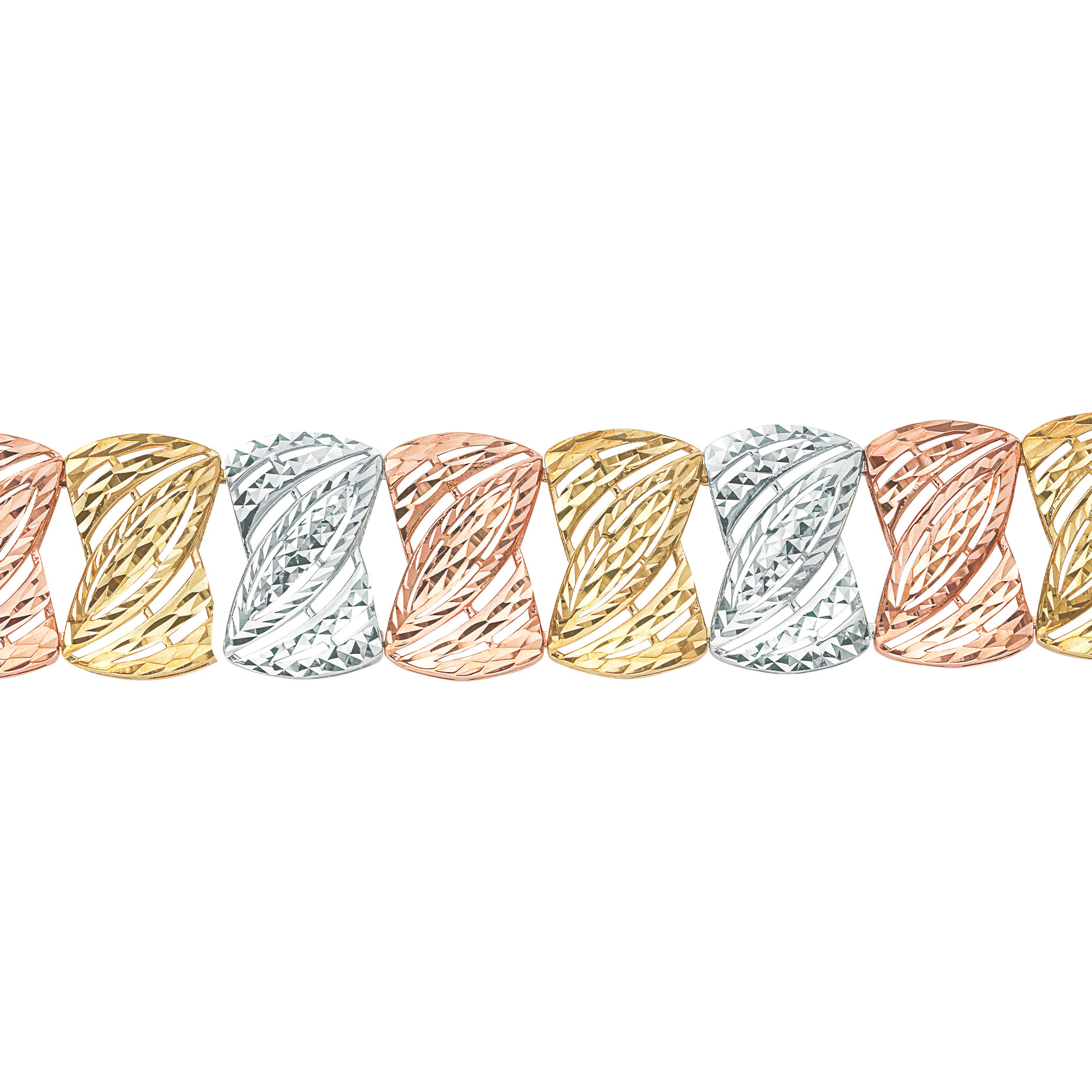 3 Tone Gold Bracelet