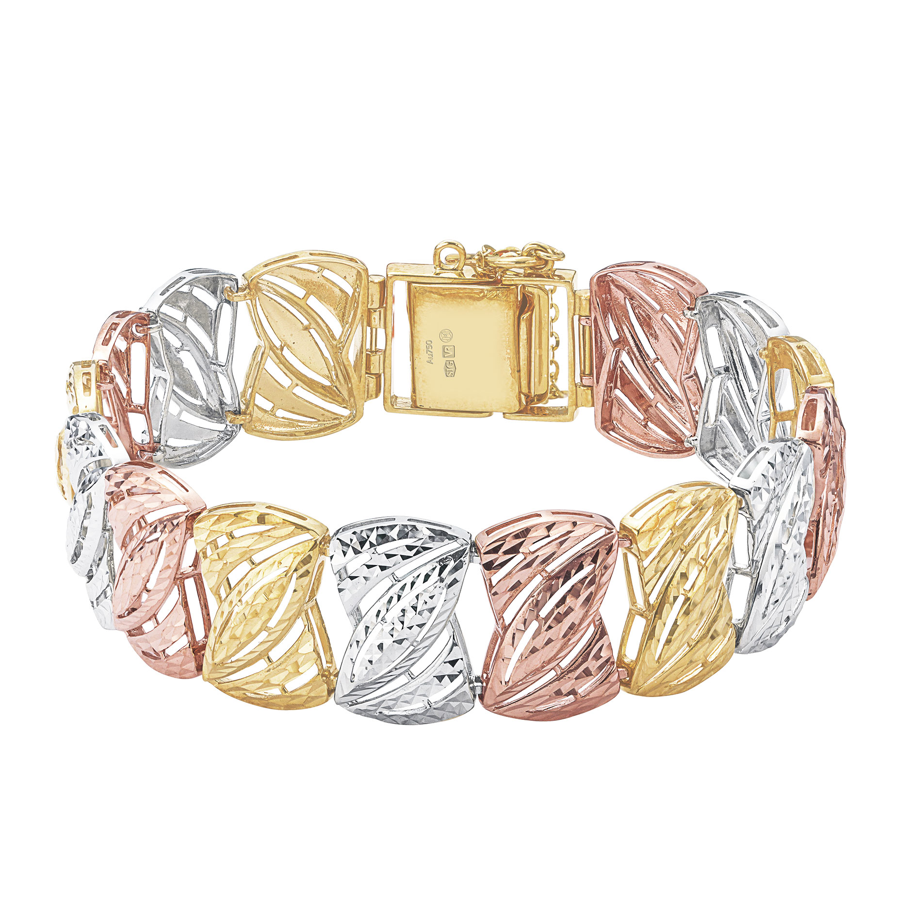 3 Tone Gold Bracelet