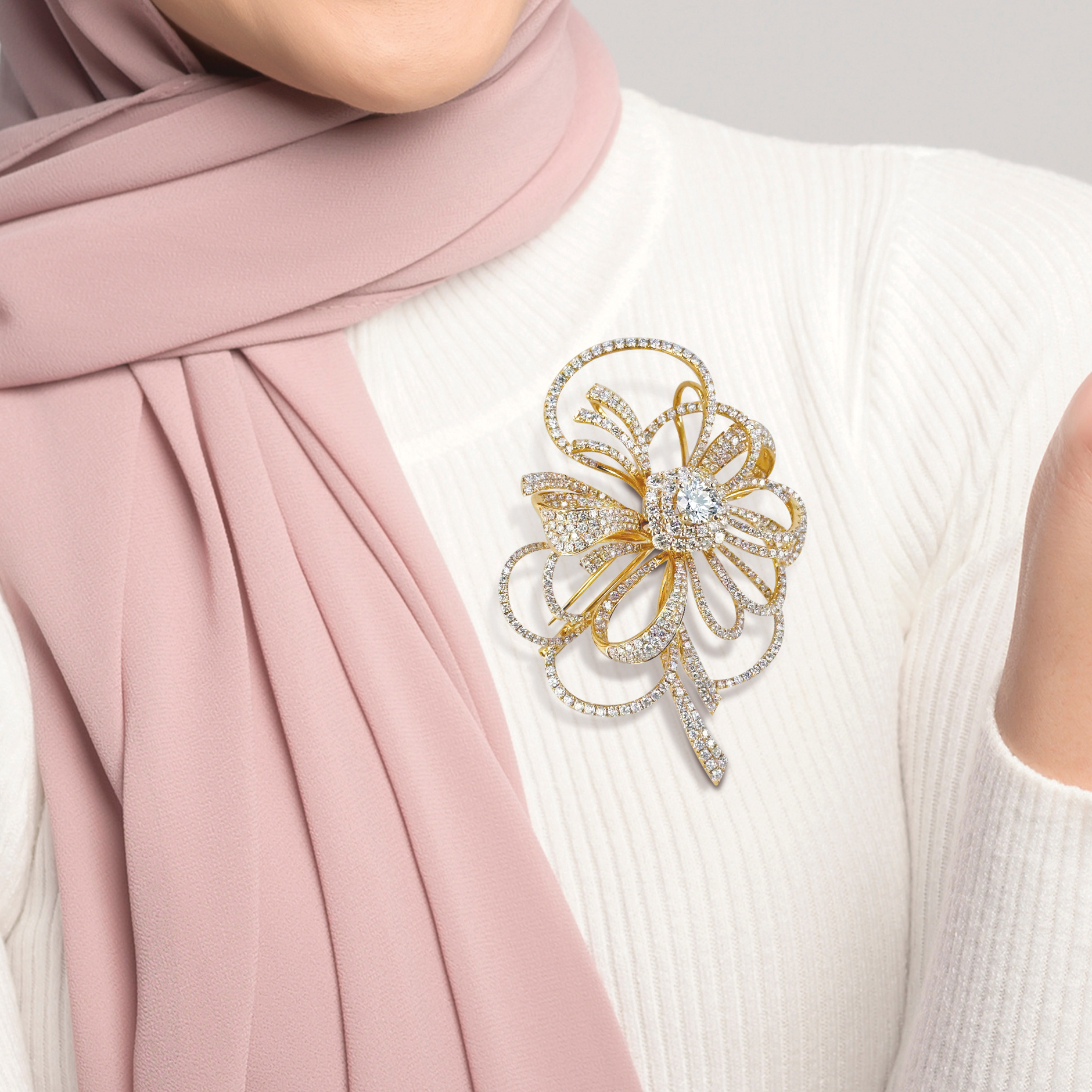 Diamond Brooch